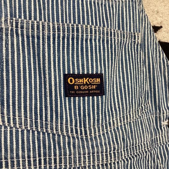 OshKosh B’Gosh striped overalls size 4T vestbak - Picture 3 of 10